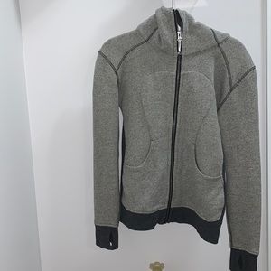 lululemon athletica Gray Full-Zip Hoodie Jacket